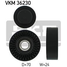 SKF VKM36230 (0340475SX / 0380474 / 08627994) ролик промежуточный поликлинового ремня Volvo (Вольво) s60 2.4d 07 / 01-, v70 II 2.4d 08 / 01-, xc90 2.4d 10 / 02-