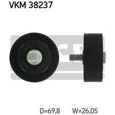 SKF VKM38237 (11281440378) ролик поликлинового ремня направляющий