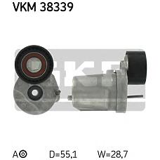 SKF VKM38339 (11287800333
 / 11287800333 / VKM38339) ролик натяжной\ BMW (БМВ) e90 1.8-3.0d 05> / e81 1.8-2.3d 04>