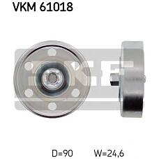 SKF VKM61018 (0187AUR10 / 0381570 / 0631480) ролик обводной\ Toyota (Тойота) Avensis (Авенсис) 2.0d 01> / Corolla (Корола) 2.0 02>