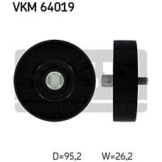 SKF VKM64019 (0340392SX / 0381510 / 0N1987) ролик натяжителя поликл.ремня
