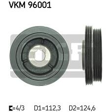 SKF vkm96001 (96592001
 / 96592001) шкив коленвала с демпфером