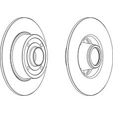 FERODO ddf1369c-1 (7701207823 / DDF1369C1) диск торм. задн. Megane (Меган) II Clio (Клио) IIi