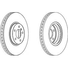 FERODO DDF1584C (34116756847 / DDF1584C) диск тормозной (цена за 1 шт.)