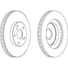 FERODO DDF1646 (4351202250 / 4351206090 / 4351233130) диск тормозной ( за 1 шт.)
