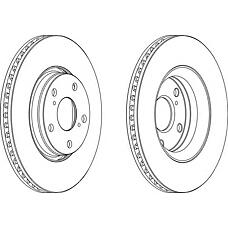 FERODO DDF1756 (4351202190 / 4351202210 / 435120F030) диски тормозные, комплект