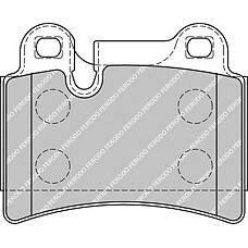 FERODO FDB1878 (7L6698451B
 / 7L6698451B / FDB1878) колодки торм.зад.