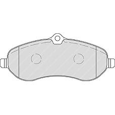 FERODO FVR1771 (425363 / 425364 / 425365) комплект тормозных колодок, дисковый тормоз