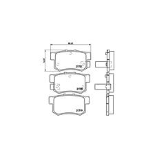 BREMBO P28022 (032502 / 06430S0KJ01 / 06430S2A000) колодки тормозные re honda