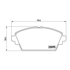 BREMBO P 56 044 (0252309416W / 05P940 / 069402) колодки дисковые п.\ Honda (Хонда) Accord (Аккорд) 1.8 / 2.0 / 2.0tdi,Nissan (Ниссан) Primera (Примера) 98>