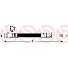 BREMBO t50032 (0140420027 / 0235047 / 10918572) шланг тормозной передн. / задн. mercedes-benz Sprinter (Спринтер) 2-t box (901 902) 01 / 95-05 / 06 / mercedes-benz