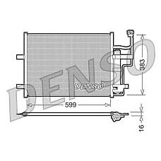 DENSO DCN44003 (350203667000 / 35508 / 716M30) радиатор кондиционера