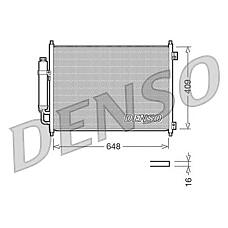 DENSO DCN46001 (92100JG000 / 814231 / DN5328) радиатор кондиционера Nissan (Ниссан) x-trail (07-) /