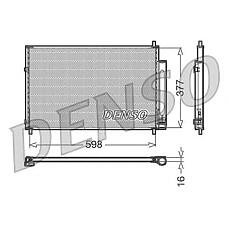 DENSO DCN50006 (08153048 / 1045568SX / 160050) радиатор кондиционера [598x377]