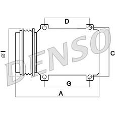 DENSO dcp05003 (64528390741 / 64528385915 / 64528391694) компрессор кондиц. BMW (БМВ) (e36)