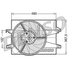 DENSO DER10002 (1141509 / 1337583 / 1141508)  вентилятор радиатора охлаждения
