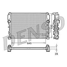 DENSO DRM17091 (01063099 / 0540170033 / 1025454SX) радиатор двигателя mercedes-benz cls (c219) (04-10) / e-class (s211) (03-09) / e-class (w211) (02-08) /