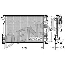 DENSO drm17110 (105415 / 2045000403 / 67168) радиатор охл.