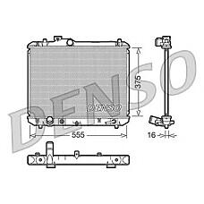 DENSO DRM47007 (350213E11 / 1770063J10 / SZ2098) радиатор системы охлаждения