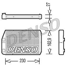 DENSO DRR09034 (06043117 / 107089 / 54309) радиатор отопителя fiat: Ducato (Дукато) (250_ / 290_) 2.0d multijet / 2.2d multijet / 2.3d multijet / 3.0d multijet 07 / 06-