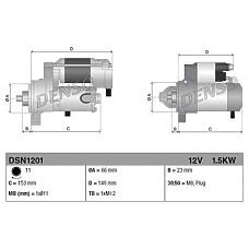 DENSO DSN1201 (06H911021 / 06H911021X / 2523) стартер