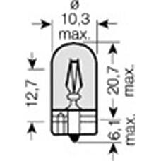 OSRAM 2820 (0500612022 / 12505 / 12960) лампа osram галогеновая w2.1x9.5d 2w