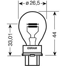 OSRAM 3157 (0986BL0455 / 17945 / 17948) лампа original line 1шт. (p27 / 7w) 12v 27 / 7w w2.5x16q качество ориг. з / ч (оем)\