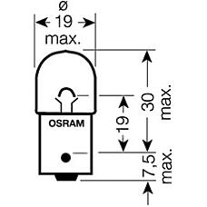 OSRAM 5008ULT02B (004008100000 / 032111 / 032128) комплект ламп r10w 12v 10w ba15s ultra life 4 года гарантии 2шт.(1к-т)