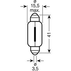 Osram 6475 (17512 / 1987302229 / 5XFS10) лампа накаливания, внутренее освещение лампа нака
