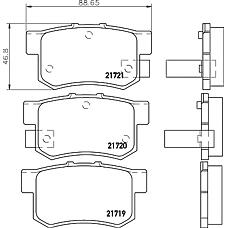 MINTEX MDB1564 (06430S2A000 / 06430S2AE50 / 43022S0A000) колодки тормозные дисковые