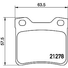 MINTEX mdb1834 (1611456880 / 425130 / 425208) колодки тормозные дисковые задн. 406 (8b) 406 break (8e / f) 406 coupe (8c) 406 estate (8e / f) 406 salo