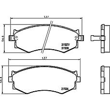 MINTEX mdb2351 (4106032R90 / 4106032R91 / 4106032R93) колодки тормозные дисковые передн. corsair hatchback (ua) corsair schr?gheck (ua) corsair saloon (ua