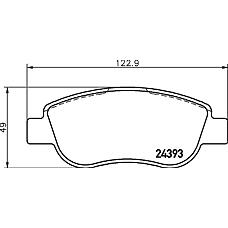 MINTEX MDB2792 (106900 / 2106900 / 2439301) колодки тормозные дисковые к-т 4 шт. mdb2792