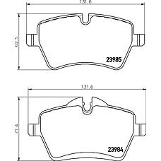 MINTEX MDB2816 (34116770251 / 34116778320 / 34116798469) колодки тормозные дисковые