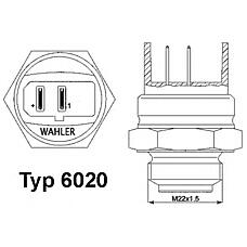 WAHLER 6020.92D (SE021952600A / 3416584 / 34165845) датчик включения вентилятора