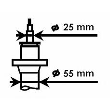 KYB 325700 (1T0413031AS / 1T0413031AT / 1T0413031BA) стойка амортизационная - ultra sr | перед прав / лев |