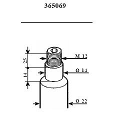 KYB 365069 (1091000 / 1092283 / 1134811
) амортизатор (вставка) BMW (БМВ) 5 series (e34) - f