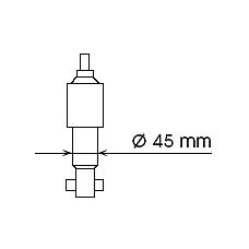 KYB 554070 (112017 / 16031302 / 19061085) амортизатор газовый