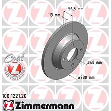 ZIMMERMANN 100.1221.20 (8A0615301 / 8A0615301D) диск тормозной
