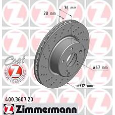 ZIMMERMANN 400.3607.20 (2204210912 / 220421091264) тормозной диск