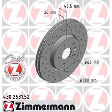ZIMMERMANN 430.2631.52 (13502059 / 569091) диск тормозной