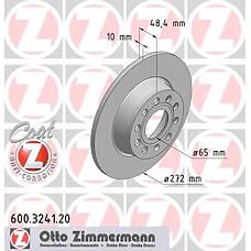 ZIMMERMANN 600.3241.20 (1K0615601AA) тормозной диск