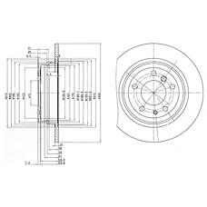 DELPHI BG2431 (34211162305 / 34211156668 / 230189) диск тормозной