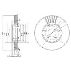 DELPHI bg2745 (4A0615301C / 4A0615301D / 4A0615301E) диск тормозной