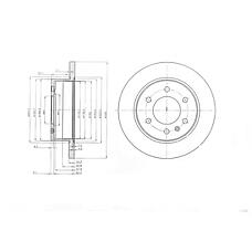 DELPHI BG4033 (2E0615601A / 9064230012 / A9064230012) тормозной диск 2шт в упаковке