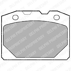DELPHI LP92 (21013501089 / 21013501090 / GBP598) комплект тормозных колодок, дисковый тормоз