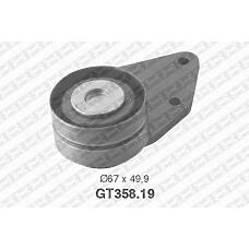 SNR GT35819 (7701040204 / 4403144 / 4740846) ролик натяжной ремня грм