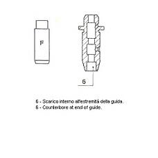 METELLI 01-2178 (012178 / 13213D0110
 / 13213D0110) направляющая клапана выпускного 7x11.3x45\ Nissan (Ниссан) bluberd / prairie 1.6-2.0 ca16-ca20 86-92