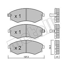 METELLI 22-0188-0 (4106032R94 / 4106044F92 / 4106080N90) колодки тормозные