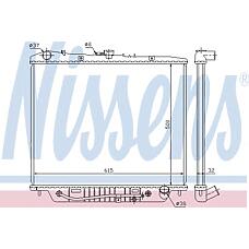 NISSENS 60852 (60852_NS / 8943752755 / 8943752756) радиатор двигателя isuzu trooper 3 2 92-96